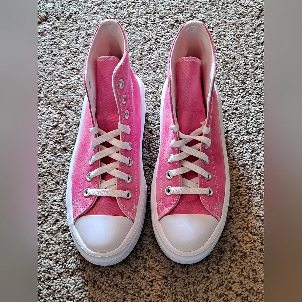 Chuck Taylor All Star Converse Youth Chaos Fuchsia Platform Youth 6 Women 8